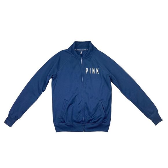 PINK Victoria’s Secret with 5th & ocean navy Yankees baseball zip up jacket - Picture 2 of 5